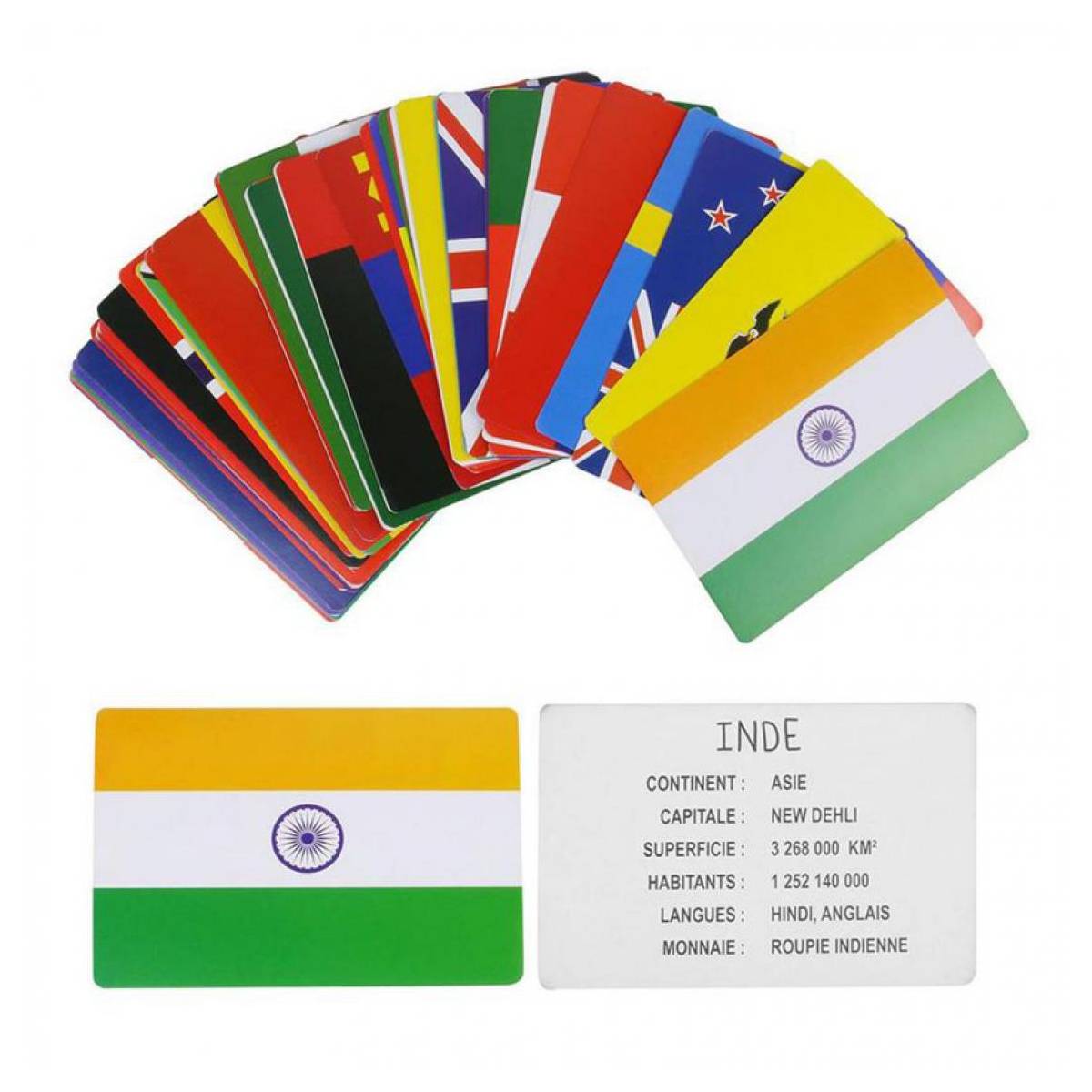 Cartes éducatives drapeaux du Monde - MaxxiDiscount