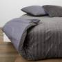 Bed linen set 220x240cm ribbed Gray