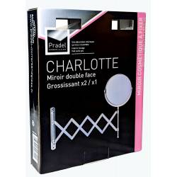 Mirror to fix Double Face Magnifying x2/x1 Pradel CHARLOTTE