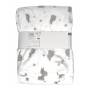 Rabbit Printed Microfiber Blanket 75x100 cm White / Gray
