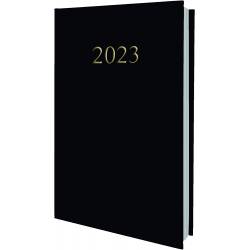 Agenda Journalier Carré Travers 2023 Prado Oberthur - 14x22cm Noir