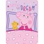 Plaid Polaire Peppa Pig Time to Dream 100 x 140 cm