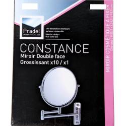 10x magnifying double-sided fixed mirror Pradel Constance