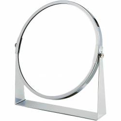 Doppelseitiger runder Standspiegel 15,5 cm Lupe x2 Pradel Alicia