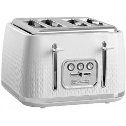 Morphy Richards Verve White 4 Slice Toaster - Plastic - 4 Slot