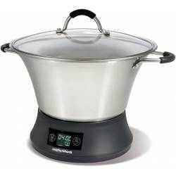 Morphy Richards Flavour Savour Slow Cooker, 6.5 Litre - Stainless Steel