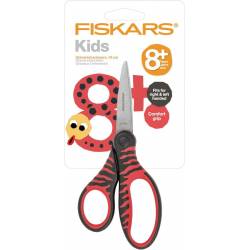 Children's scissors 15 cm 8 years+ Black and Soft Red Fiskars