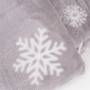 Plaid Polaire 130 x 160 cm 100% polyester flocon de neige