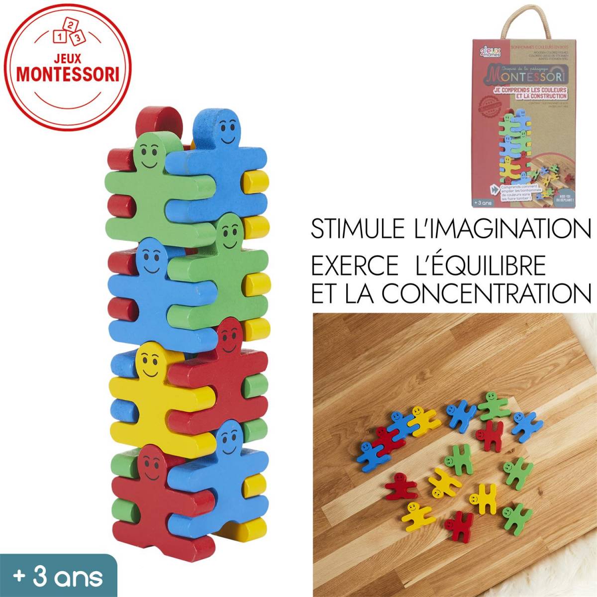 Montessori-Farbspiel aus Holz