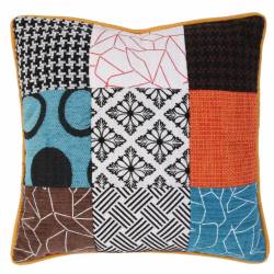 Patchwork cushion 40x40 cm with removable cover Home Deco Factory