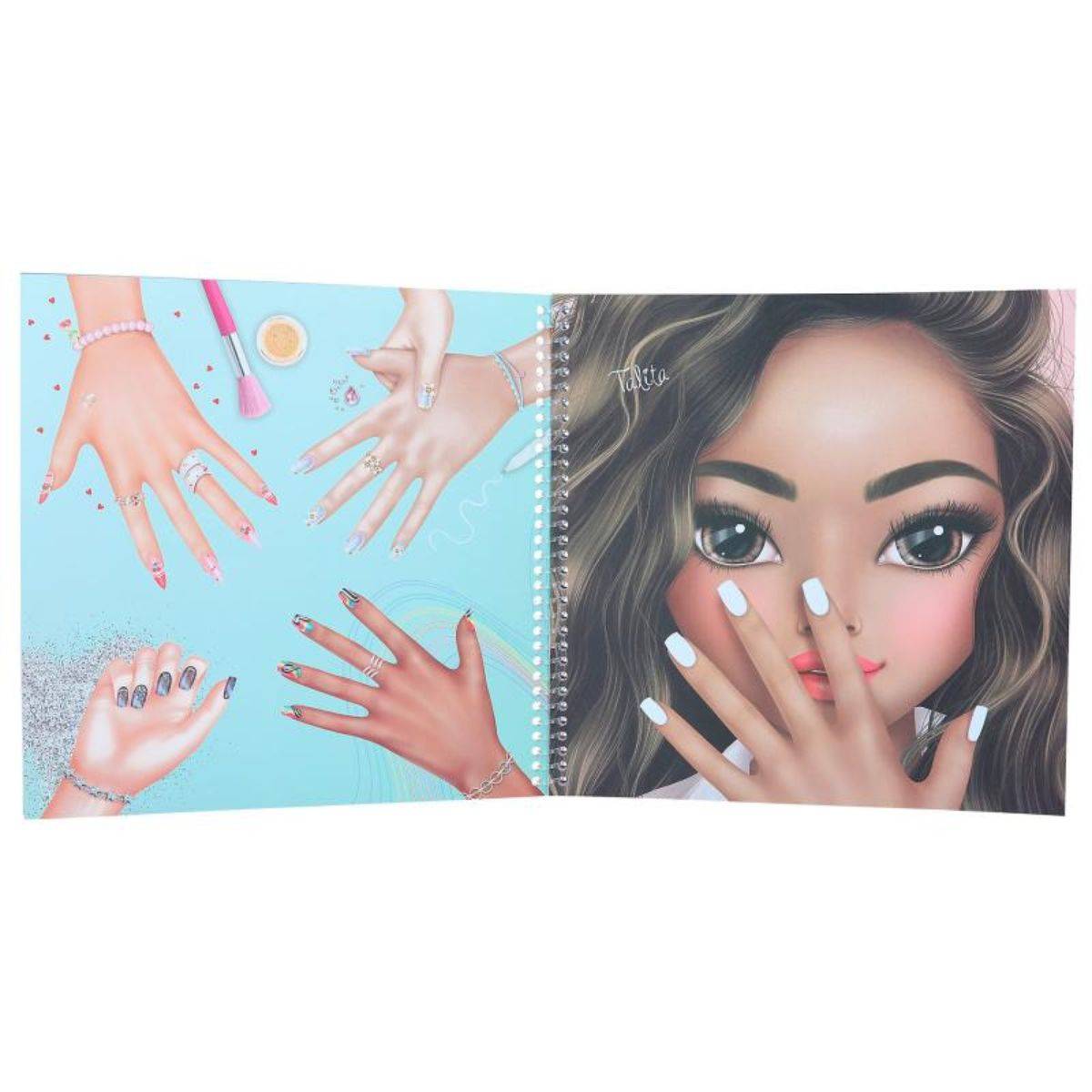 Top Model - Cahier de coloriage Create your Hand-Design