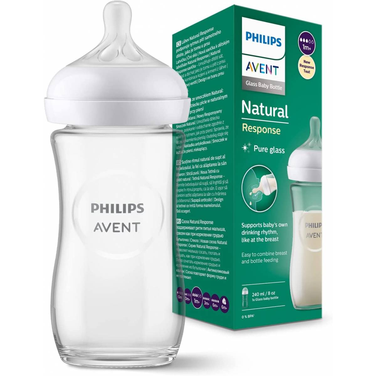Glass bottle ml Response PHILIPS AVENT - MaxxiDiscount