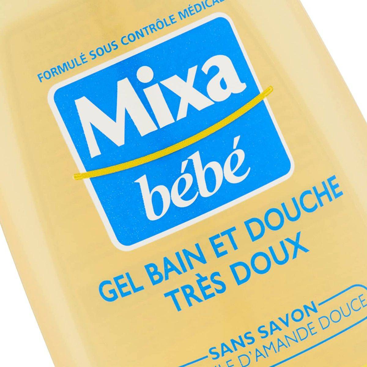 Gel Bain et Douche Très Doux - Mixa - Bébé - Index des produits cosmétiques  - CosmeticOBS - L'Observatoire des Produits Cosmétiques