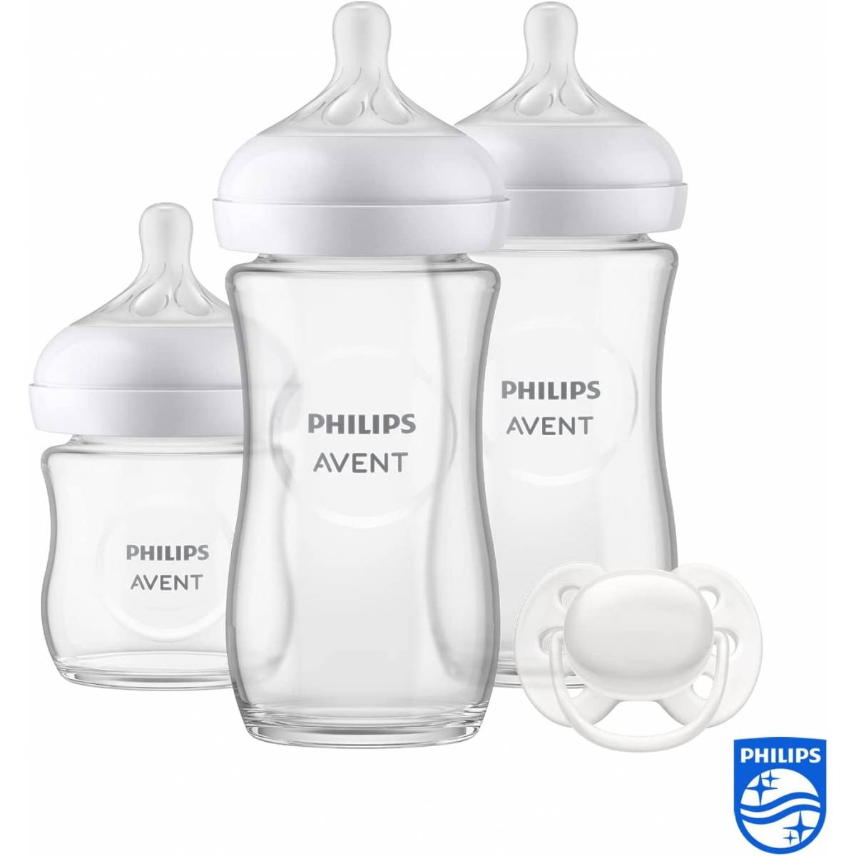 Philips Avent kit nouveau-né en verre 3 biberons Natural Response