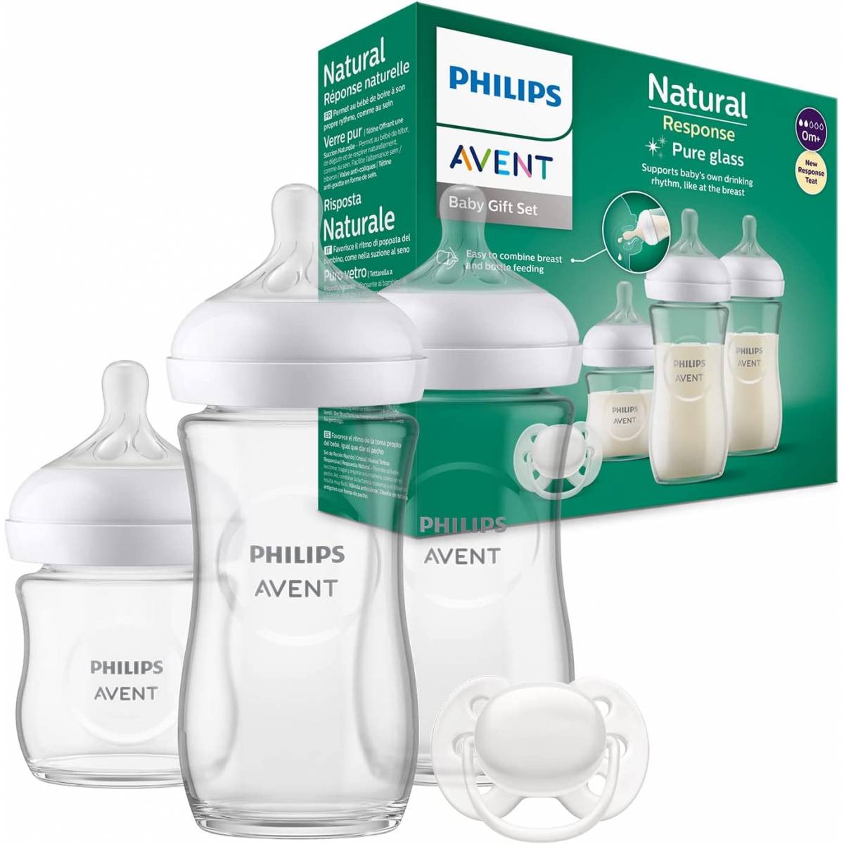 Philips Avent Glass Newborn Kit Tettarella Natural Response - MaxxiDiscount