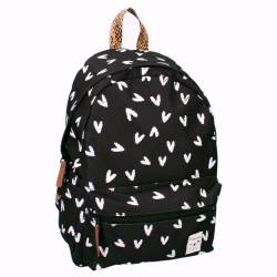 Kidzroom Lucky Me White Hearts Backpack 39cm
