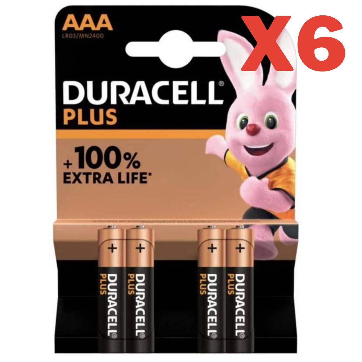 Duracell - Piles alcalines AAA Plus, 1.5 V LR03 MN2400, paquet de 12