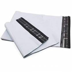 50 enveloppes plastiques blanches opaques, pochettes d'expédition indéchirables 505 x 460 mm