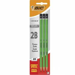3 Crayons à papier BIC Graphite Criterium 2B