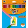 BIC - Etui de 24 Crayons de Couleurs Kids Tropicolors