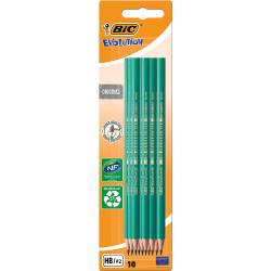 10 Crayons à Papier BIC Graphite HB Evolution