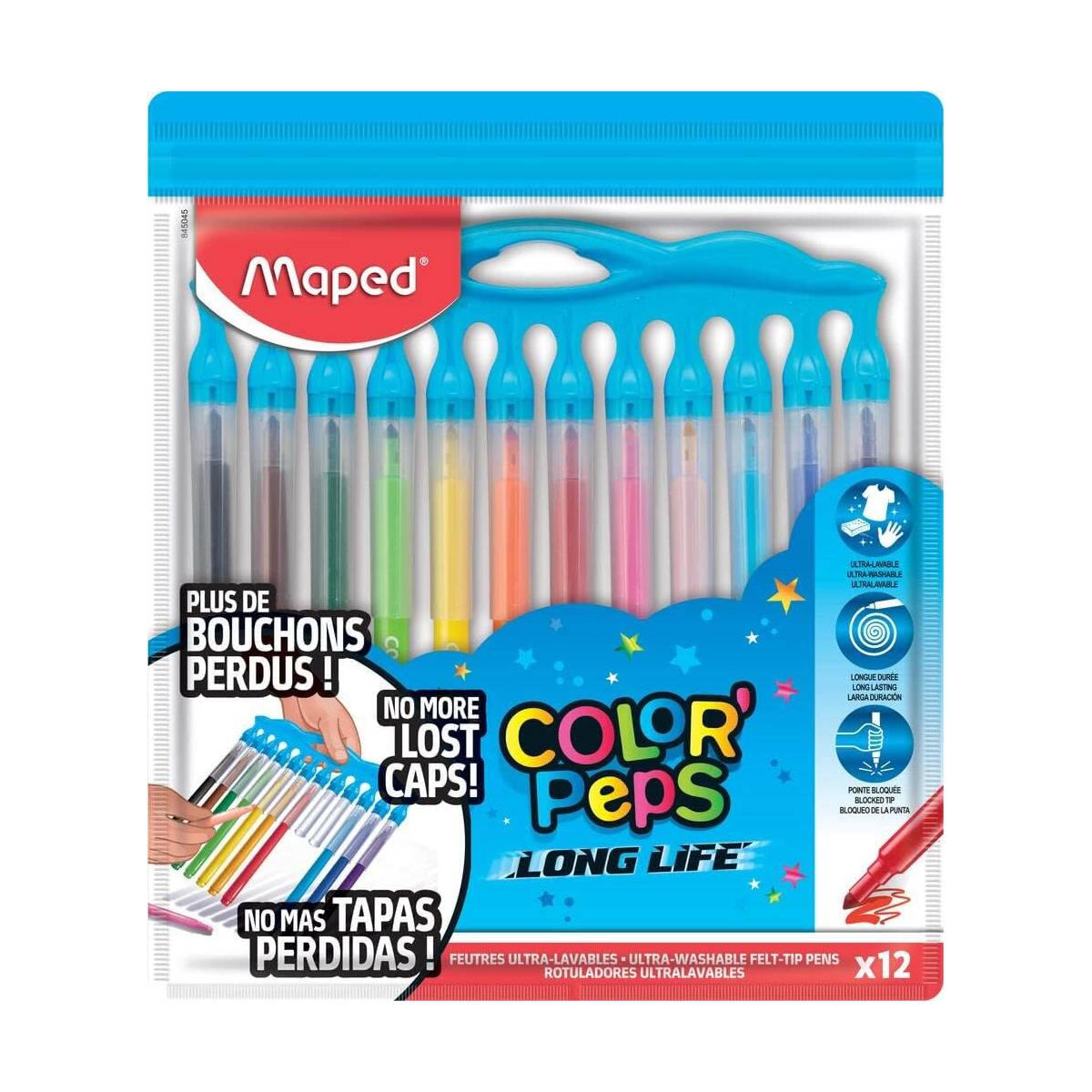 Feutres Maped Color'peps Long Life Inno x12