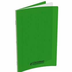 Oxford EasyBook Cahier Agrafé 24 x 32cm 96 Pages Grands Carreaux Seyès 90gr  Couverture Polypro Vert avec Pochettes : : Fournitures de bureau