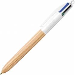 Stylo BIC 4 Couleur Wood Style
