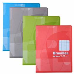 Pack of 10 Draft Notebooks Auchan 17 x 22 cm 96p