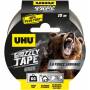 UHU Grizzly tape - Ruban adhésif toilé waterproof pour réparer, gris, 10mx50mm