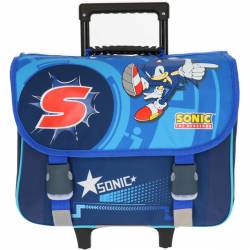 Sonic the blue hedgehog wheeled school bag 41 cm 2 compartments