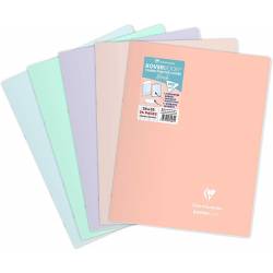 Clairefontaine Cahier Koverbook Blush Pastel - 24x32 cm - 96 Pages Grands Carreaux
