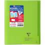 Clairefontaine - Koverbook Piqué Polypro Transparent Notebook - Large Tiles - 96 Pages - 24 x 32 cm