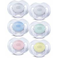 Philips Avent 2 Sucettes transparentes - Silicone 6-18 mois