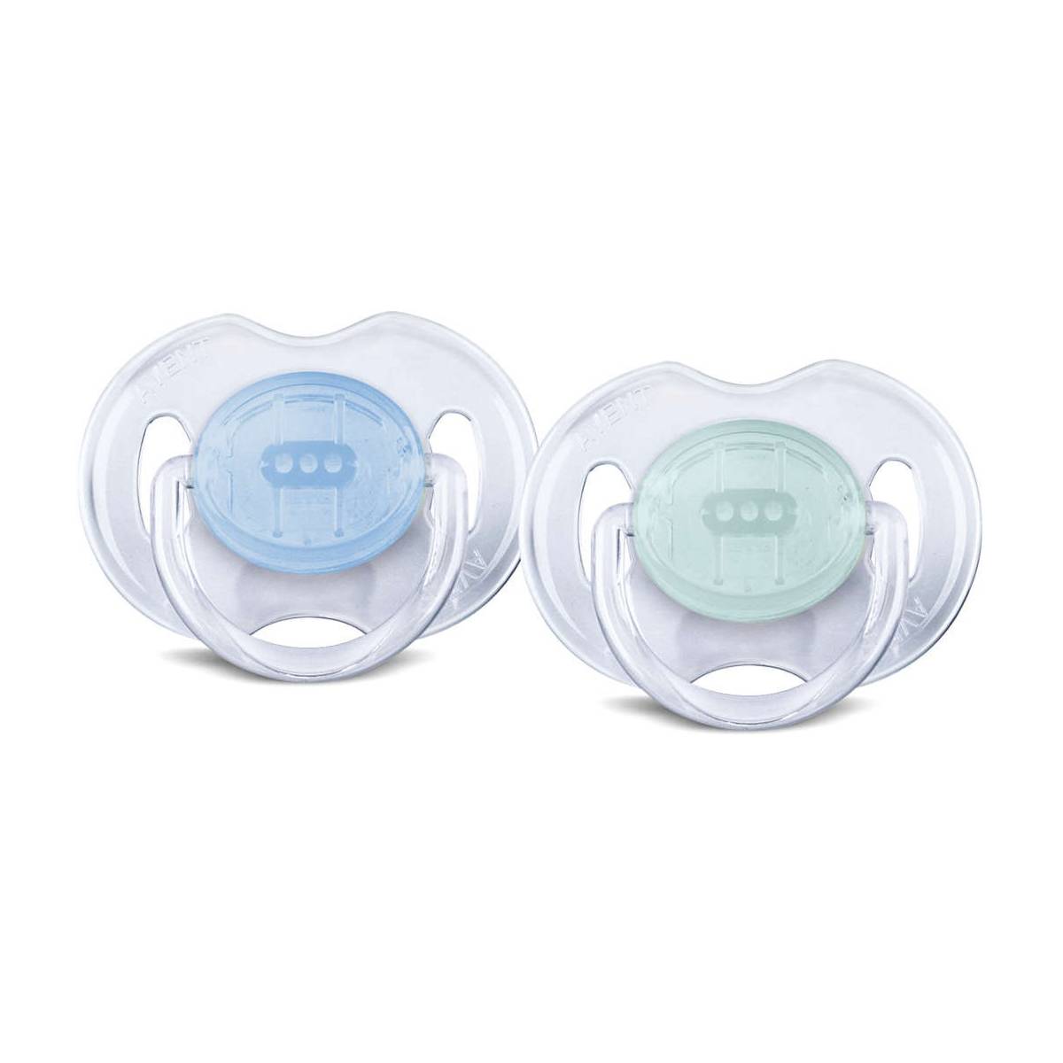 Philips Avent 2 Sucettes transparentes - Silicone 6-18 mois