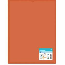 Protège-documents 60 vues personnalisable polypropylène orange CARREFOUR