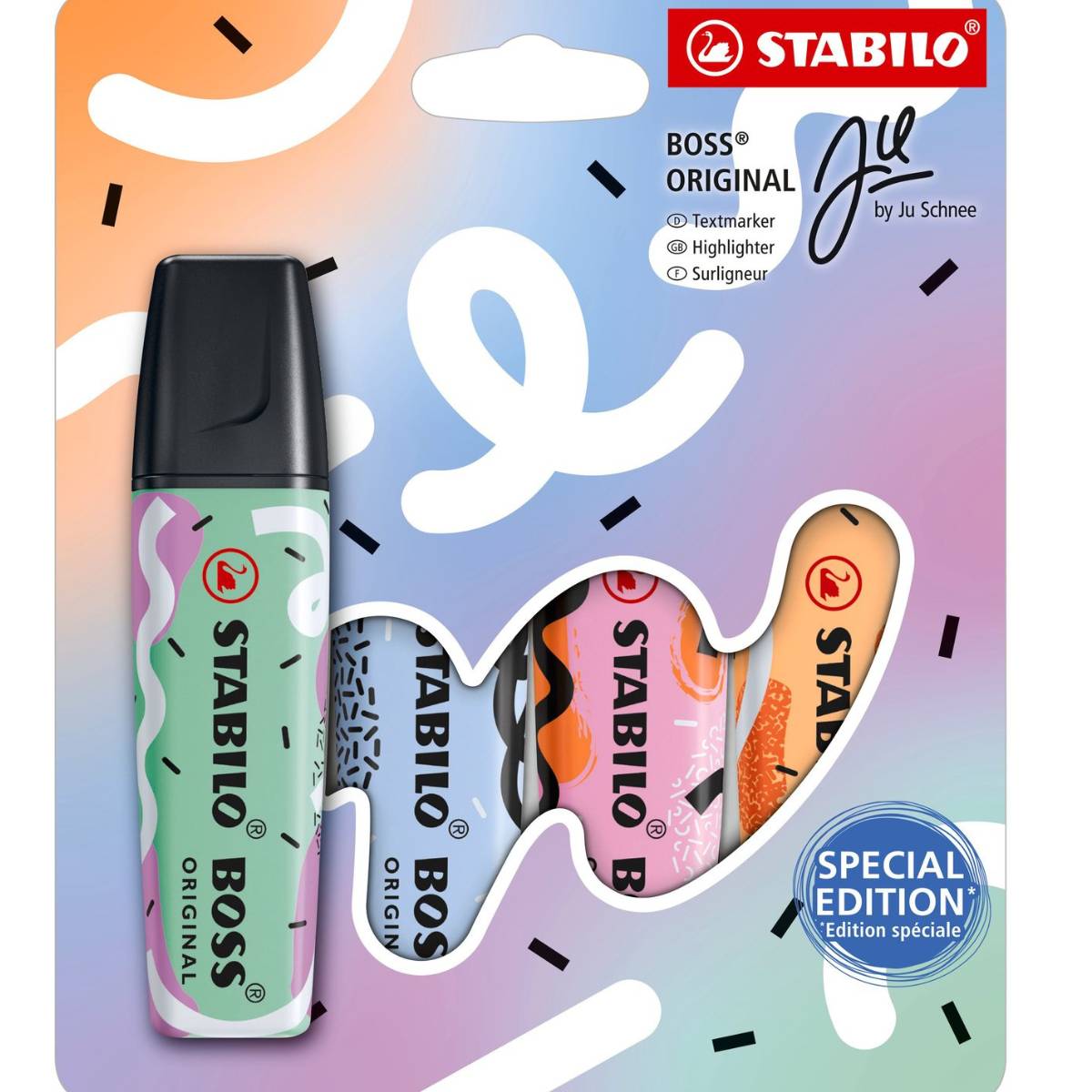 STABILO BOSS ORIGINAL Surligneur by Ju Schnee Spécial Edition