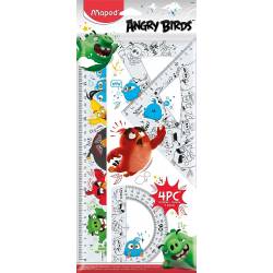 Kit de Traçage Maped Angry Birds 4 Pièces
