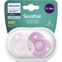Sucettes Avent Soothie Rose Fille 0-6 mois