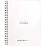 Notebook Rhodia Classic reliure intégrale 16x21 cm 160 pages dot détach microperforé 80g - Blanc