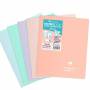 Clairefontaine Cahier Koverbook Blush Pastel - 17x22 cm - 96 Pages Grands Carreaux
