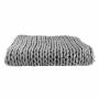 Plaid Grosses Mailles Chunky Gris 120 x 150 cm - The Home Deco