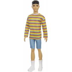 Barbie Fashionistas poupée Ken brun avec tee-shirt