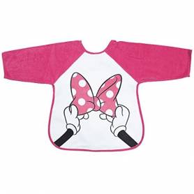 Minnie - Bavoir Tablier 2e Age - M is for Mouse Rose - BabyCalin