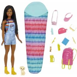 Poupée Barbie princesse dreamtopia brune à la robe violette Mattel