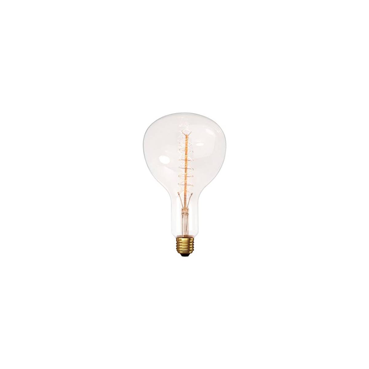 Ampoule XXL décorative transparente à filament croisé Calex Gold Line E40.