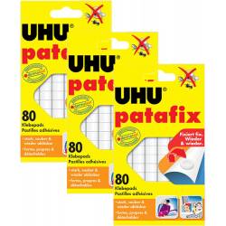 UHU 80 pastilles adhesives de patafix Jaune