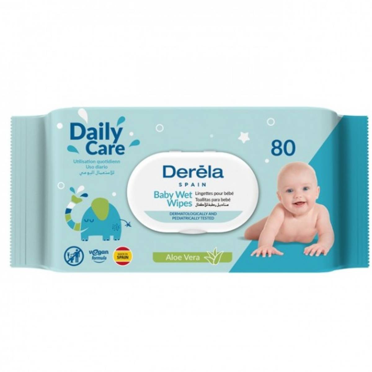 80 lingettes bébé Deréla