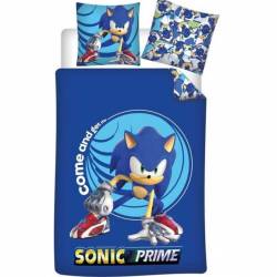 Parure Housse de couette Sonic Prime Netflix 140 x 200 cm Bleu
