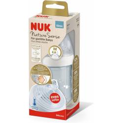 NUK Nature Sense Glass Baby Bottle with Temperature Control